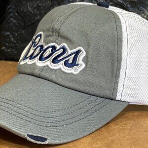 Coors Beer 2008 Distressed Cotton NOS Snapback